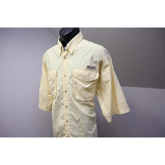VTG Columbia PFG Vented Fishing Shirt Nylon UPF 30+ Camp Shirt Mens Large - Picture 1 of 16